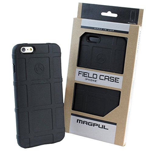 iPhone SE Case, iPhone 5S/5 Case, Magpul [Field] Polymer Drop Protection Case Cover MAG452 Retail Packaging for Apple iPhone SE/5S/5 + TJS Tempered Glass Screen Protector (Black)