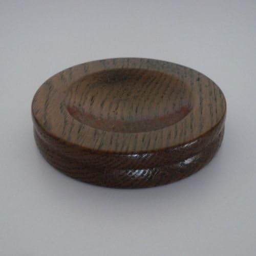 Wood Piano Caster Cups - Standard Size - Dark Oak Satin
