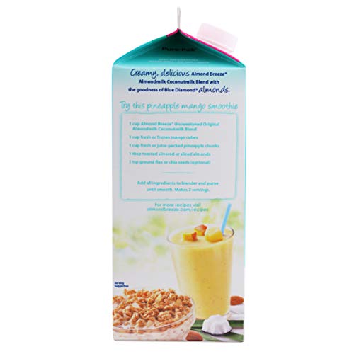 Almond Breeze Almond Coconut, Unsweetened Original, Almondmilk and Coconutmilk Blend, 64, fl oz - Thumbnail 5
