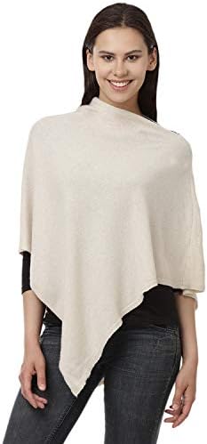 Cashmere Poncho Womens Wrap Poncho Topper Sweater/Jumper / Jacket/Cardigan Cashmere Blend Classic Poncho- Made in Italy