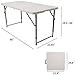 BalanceFrom Adjustable Height Utility Camping Folding Table, 4 Feetthumb 2