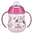 Nuby 1-Pack Designer Series No-Spill Clik-It Grip n' Sip Soft Flex Spout Cup, 9 Ounce - Colors May Vary