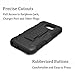 J.west Galaxy S7 Edge Case, S7 Edge Combo Shell & Holster Case Super Slim Shell Case w/Built-in Kickstand + Swivel Belt Clip Holster for S7 Edge (Black/Black)