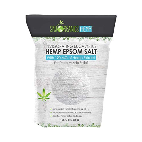 Hemp Extract Invigorating Eucalyptus Epsom Salt Pouch