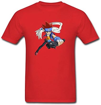 Timwood Men's Beyblade Metal Fury Hagane Ginga Short Sleeve T-Shirt