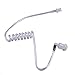 HDE Replacement Two Way Audio Earbud Clear Plastic Coil Tube for Covert Surveillance 2 Pin Earpiece Compatible with Motorola Radio Devices