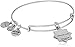 Alex and Ani Healing Love II Bangle Bracelet, Rafaelian Silver, Expandable