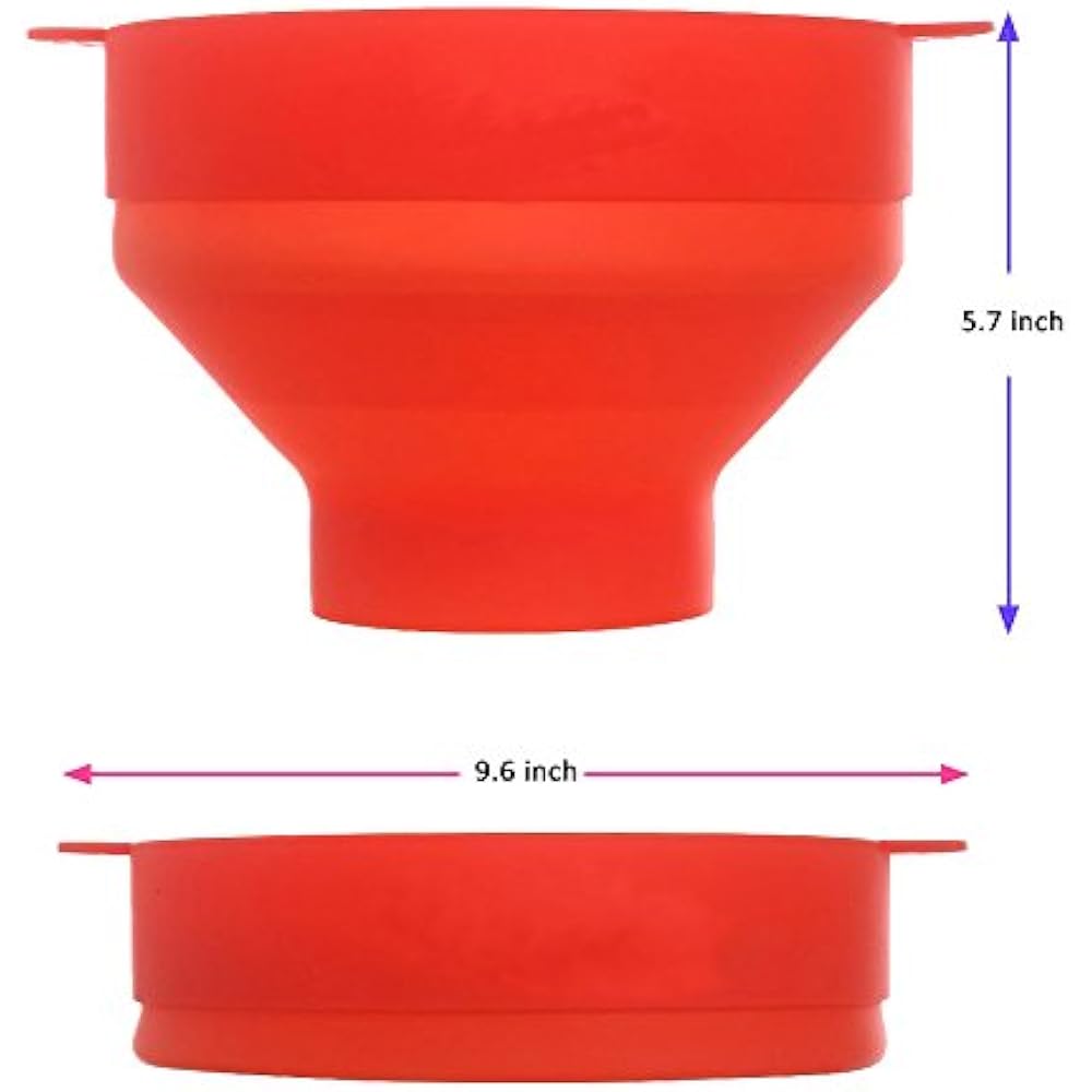 Silicone Popcorn Poppers Microwave Lid Home Hot Air Makers Handles