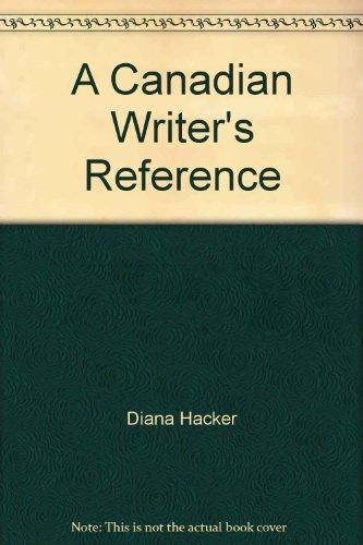 A Canadian Writer's Reference