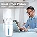 Portable Mini USB Humidifier,VillSure Cool Mist Humidifier for Car Travel Office Desk Bedroom, 280ml Small Humidifier with Whisper-Quiet Operation, Automatic Shut-Off and Night Light Function