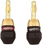 AmazonBasics Speaker Connector Banana Plugs - 6 pairs