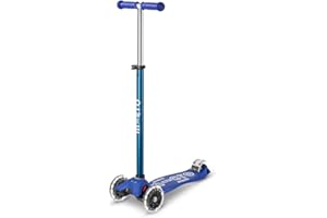 Micro Kickboard - Maxi Deluxe LED - Three Wheeled, Lean-to-Steer Swiss-Designed Micro Scooter for Kids with Motion-Activated Light-Up Wheels for Ages 5-12 …