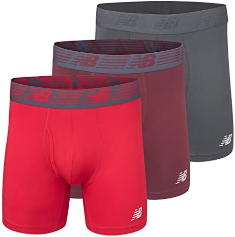 New Balance Men's Boxer Brief Fly Front with Pouch, 3-Pack price