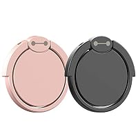 Finger Ring Stand, Wonstart 360° Rotary Cell Phone Holder Finger Loop Grip Mount Kickstand for Most Smart Phones/Pads (Gold)