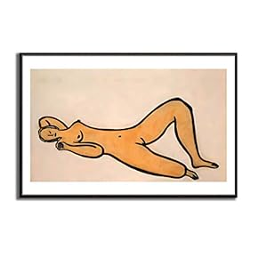 Framed Canvas Wall Art for Living Room, Bedroom Naked Girl Canvas Prints for Modern Home Decoration Ready to Hang - 16"x24" inches