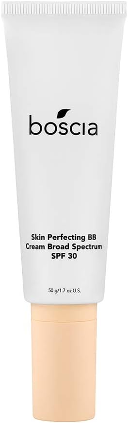 boscia Skin Perfecting BB Cream SPF 30 - Vegan, Cruelty-Free, Natural and Clean Skincare, Antioxidant-Rich Tinted Moisturizer with Blue Light Protection, 50g