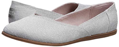 image for TOMS Women's Jutti Ballet Flat, Drizzle Grey Scattered Woven, 6 M US, 