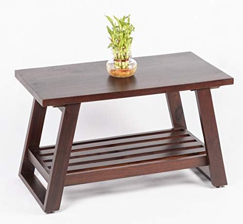 Ikiriya Sheesham Solid Wood Coffee Table |Center Table |Living Room Table - Walnut