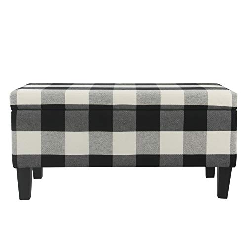 3 Meadow+Decorative+Black+Plaid+Storage