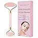Jade Roller, Jade Roller for Face, Jade Facial Roller, Anti Aging Jade Roller Therapy 100% Natural Jade Facial Roller Double Neck Healing Slimming Massager