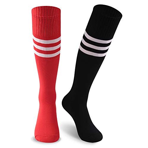image for KitNSox Team Socks Unisex, Mens Womens 2 Pairs Striped Classic Long Tu