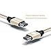 Type C, iOrange-E USB C to C 6.6ft Braided Cable Rapid Charge for Nexus 5X, Nexus 6P, Chromebook Pixel, OnePlus 2, Lumia 950, ZUK Z1 and Other USB Type C Supported Devices,Gold