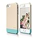iPhone SE case, elago® [Glide][Champagne Gold/Coral Blue] - [Mix and Match][Premium Armor][True Fit] - for iPhone SE/5/5S
