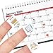 Calendar Stickers for Planners - 702 Square Stickers, Includes Birthday, Stars, Arrows, Payment, Reminders and More - 6 Sheets, 22 Unique Designs for Planners, Agendas, Appointment Book