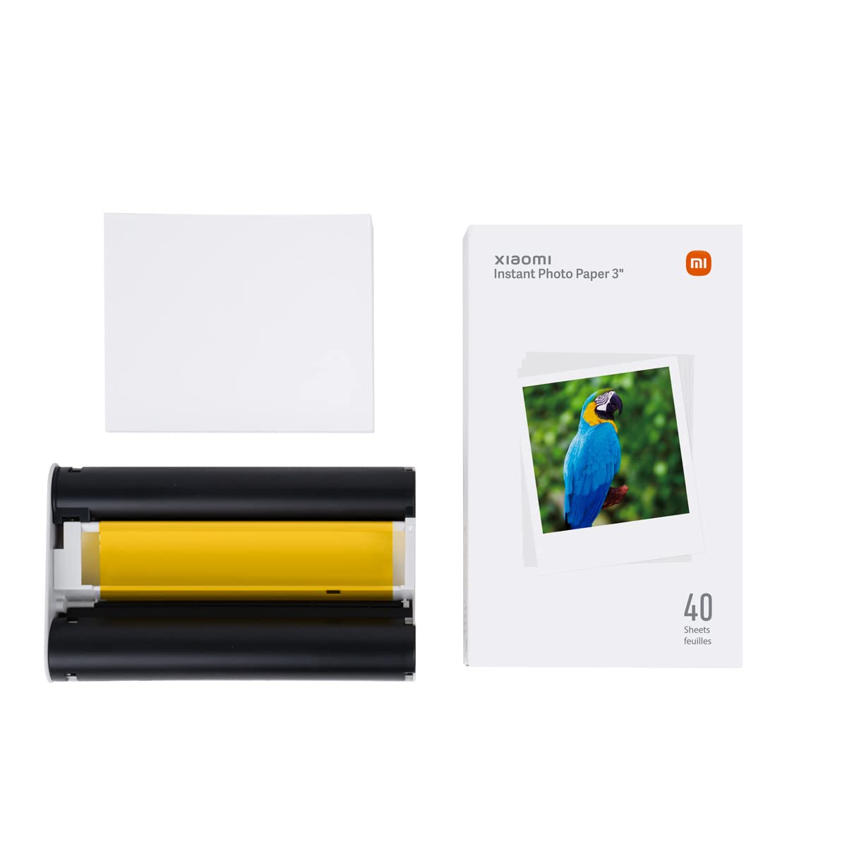 Xiaomi Instant Photo Paper 3 Inch – Photo Paper for Xiaomi Instant Photo 1S Printer, White (ES Version + 3 Year Warranty)