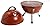 Gibson 107188.01 Home Golf Ball BBQ Steel Grill with Wood Handle, 14-Inch, White