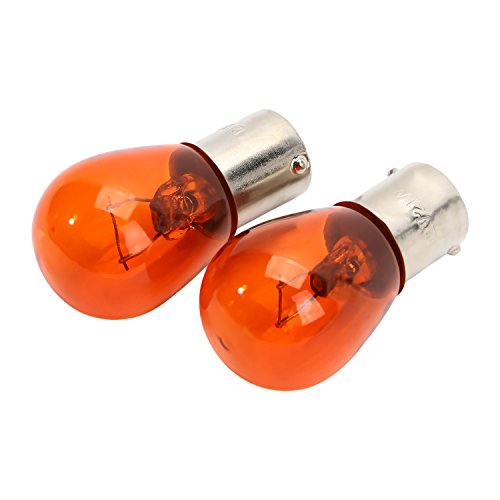 CICMOD 4 Pieces Motorcycle Turn Signal Light Amber Bulbs Smoke Lens Covers for Harley Sportster 883 1200 XL XR 2002 Up - Thumbnail 6