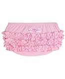 RuffleButts Infant / Toddler Girls Knit Ruffled Bloomer - Pink - 12-18m