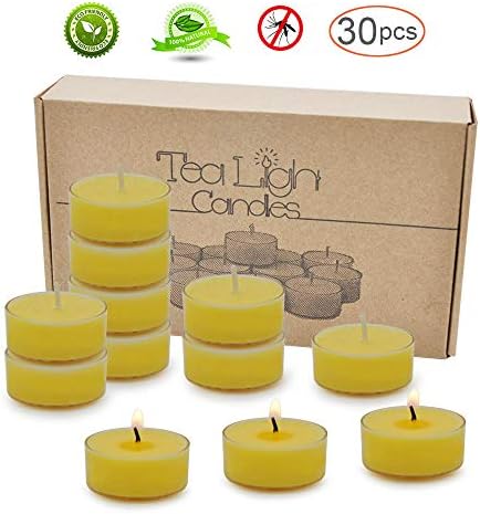 Kenking Citronella Soy Wax Candles, Scented Tealight Candles, Pack of 30 …