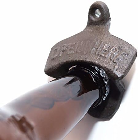 Vintage Cast Iron Wall Mounted Bottle Opener Beer Kitchen Accessories