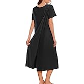Deyeek Hospital Gowns for Women Labor Delivery Shoulder Surgery Dress Adaptive Clothing Night Robes for Elderly Plus Size