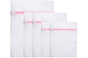 VTECHOLOGY Mesh Laundry Bags With Zipper Garment Clothing Washing Bags for Lingerie, Socks, Laundry, Blouse, Bra, Hosiery, St