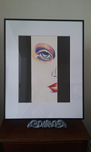 Kabuki Revisited-Original Framed Colored Pencil Drawing