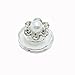 HUELE 20pcs Clear 6 Beads Crystal Swirl Hair Twists Coils Spirals Hair Pin Clip Accessories