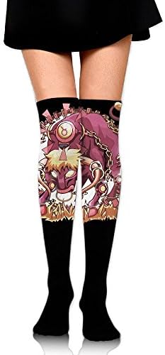 Women Thigh High Socks Over Knee Taurus Constellation Zodiac Sign Extra Long Tube Dress Legging Slim Look