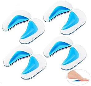 Warkit 4 pairs Silicone Gel Orthotic Arch Pads Arch Insoles Flat Foot Care Relieve Pain Insole