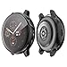 KPYJA for Samsung Galaxy Watch Active 2 44mm Screen Protector, All-Around TPU Anti-Scratch Flexible Case Soft Protective Bumper Cover for Galaxy Watch Active 2 Smartwatch (Black/Silver/Clear, 44mm)