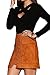 PROGRACE Womens Lace Up High Waist Skirt Teen Girls Fitted Suede Mini Skirt Khaki S