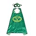 70CM x 70CM Comics Cartoon Dress Up Costume Satin Cape with Felt Mask, PJ Masks Catboy, Gekko,Owlette