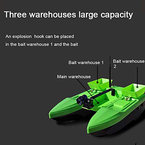 Lw Bateau à Appâts Intelligent, Détecteur De Poissons Sans Fil à Moteur Double, Distance De Contrôle à Distance 300-500m, Tête Simple/double, Modèle: Eal