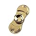 Uspeedy Zinc Alloy 2 Sides Golden Fidget Spinner Fidget Killing Time Toys for For ADD, ADHD, Anxiety, and Autism Adult and Children (X Golden)