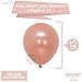 KatchOn Big Rose Gold Heart Balloons - 18 Inch, Pack of 20 | Rose Gold & Blush Pink Heart Shaped Balloons | Valentines & Galentines Day Decorations