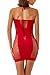 ADOREJOY Womens Lingerie Bodysuit Chemise Teddy Naughty Babydoll Nighty(Red,2XL)