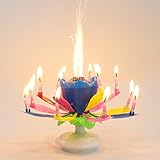 Beon Amazing Melody Firework Birthday Candle - Rainbow