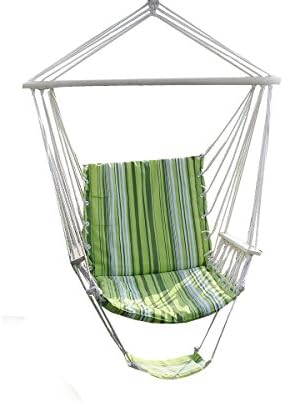 Green Leisure Swing Hammock Hanging Outdoor Chair Garden Patio Yard 260Lbs Max