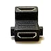 kenable HDMI Right Angle Panel Mount Coupler v1.4 3D Compatible Female Sockets